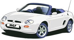 An illustration of a White MGF